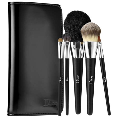 dior travel makeup brush set